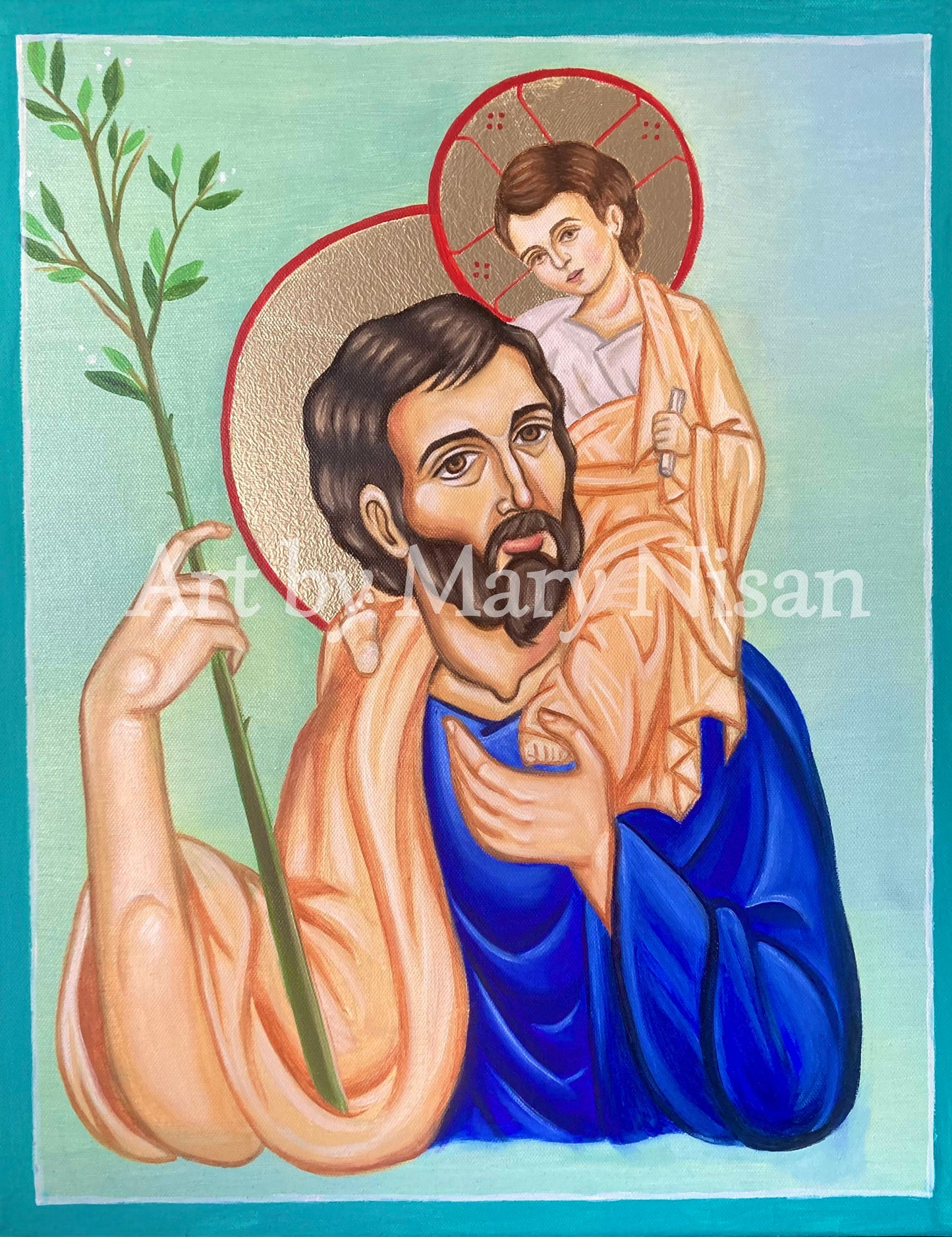 St Joseph and Child Icon