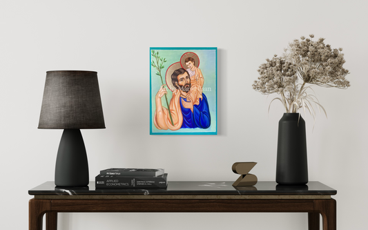 St Joseph and Child Icon