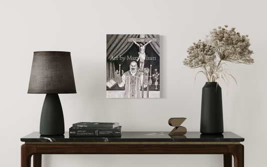 St Padre Pio Celebrating Mass